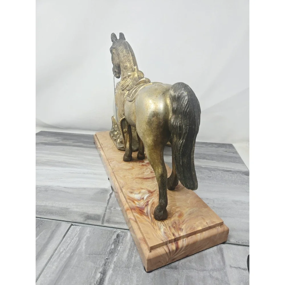 1950's United Brass Finish Western Horse 17